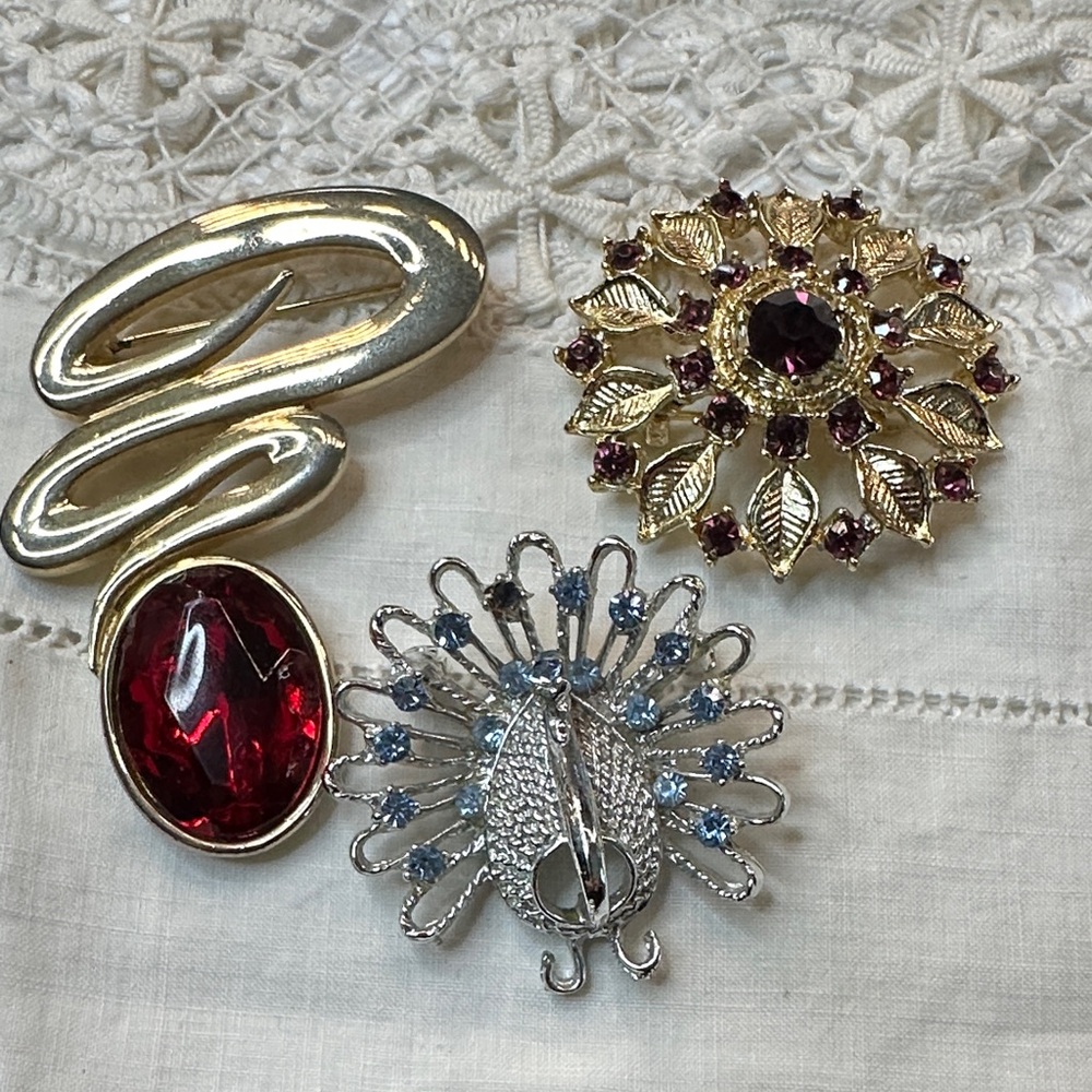 ❤️Elegant Gold and Silver Brooch Set❤️